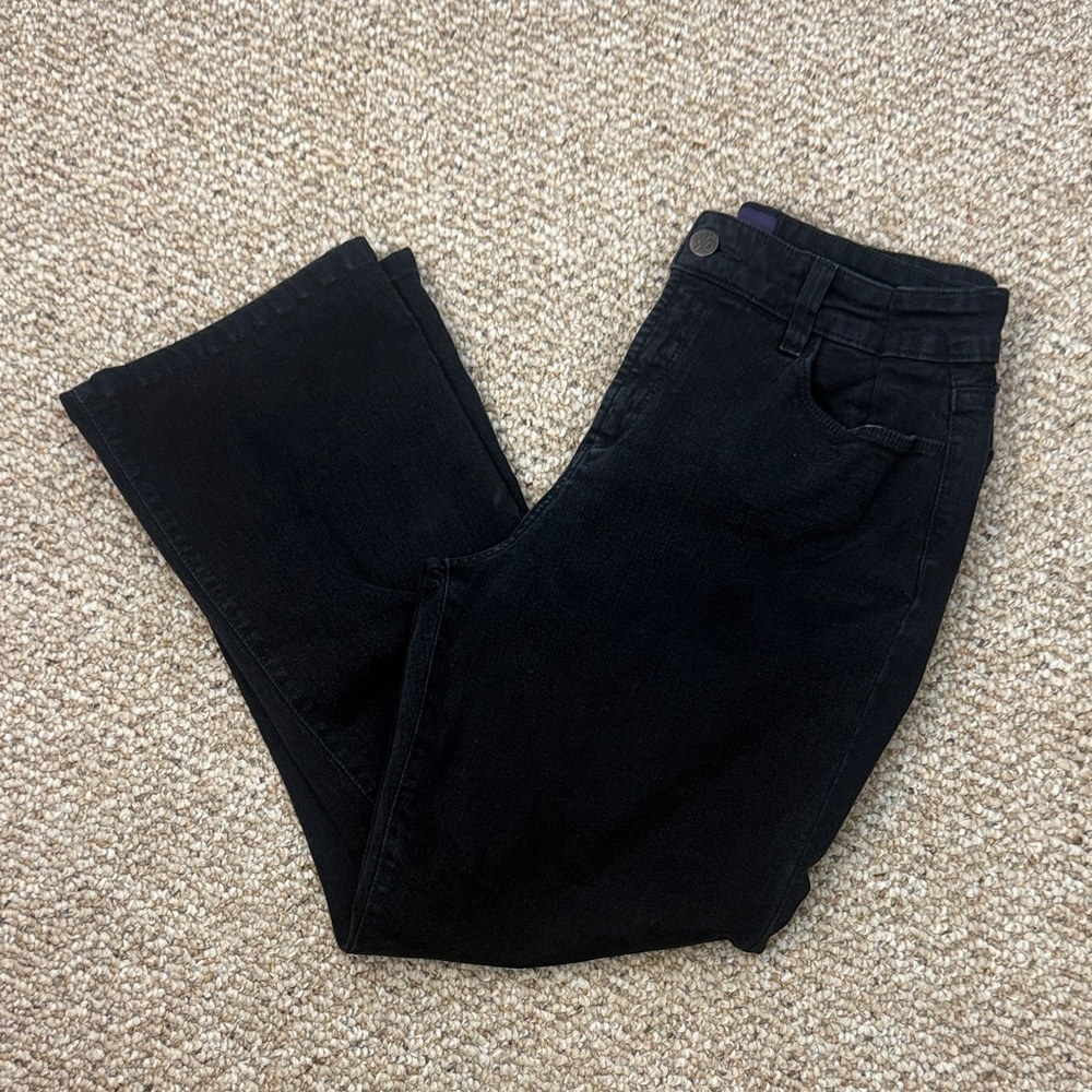 NYDJ Classic Black Slimming Lift Tuck Technology Straight Leg Jeans Size 12P - Picture 2 of 12